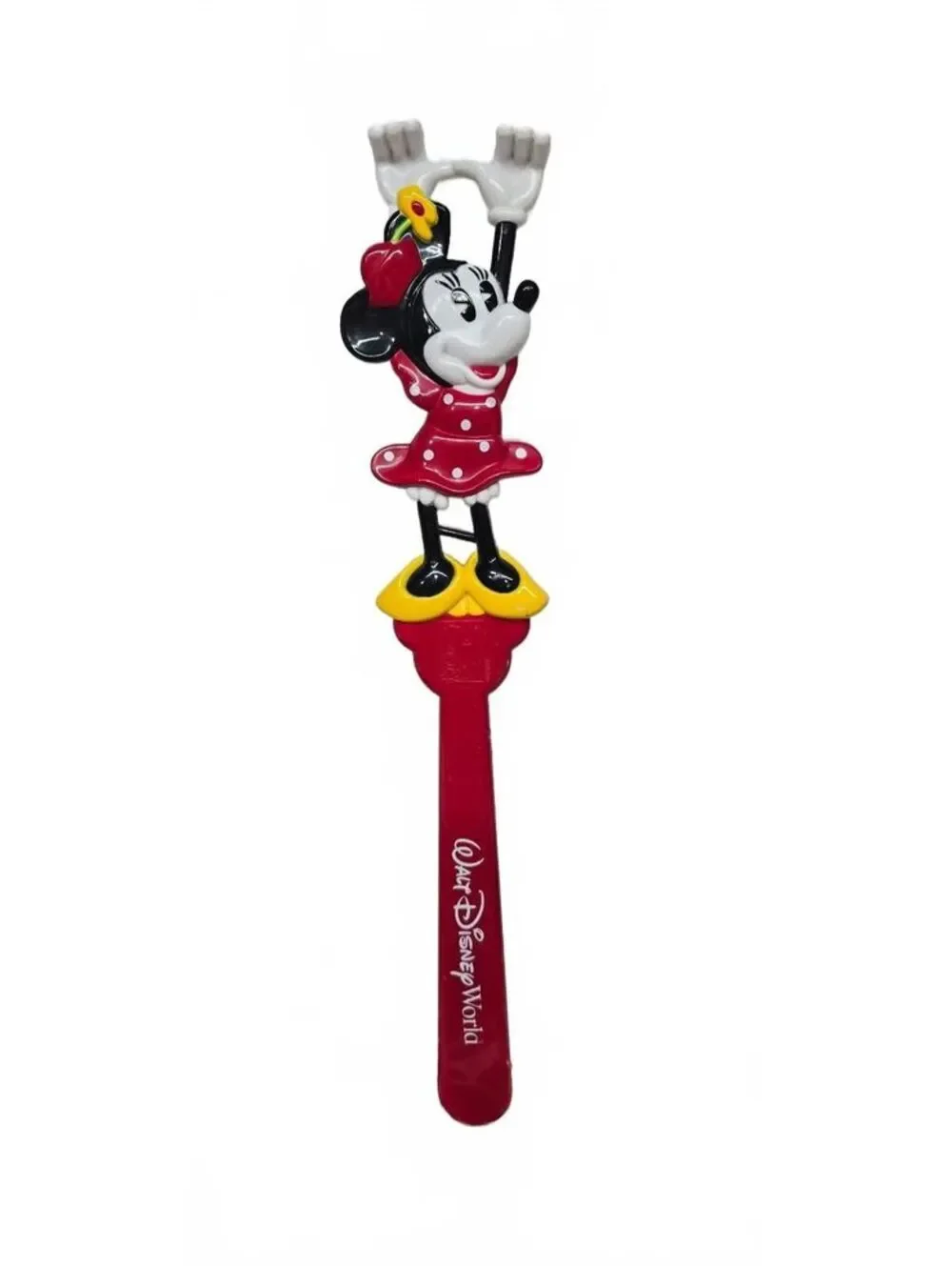 Vintage Minnie Mouse Red Polka Dot Back Scratcher with Raised Hands